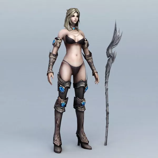 Mage Woman 3d model Mage Woman 3d model