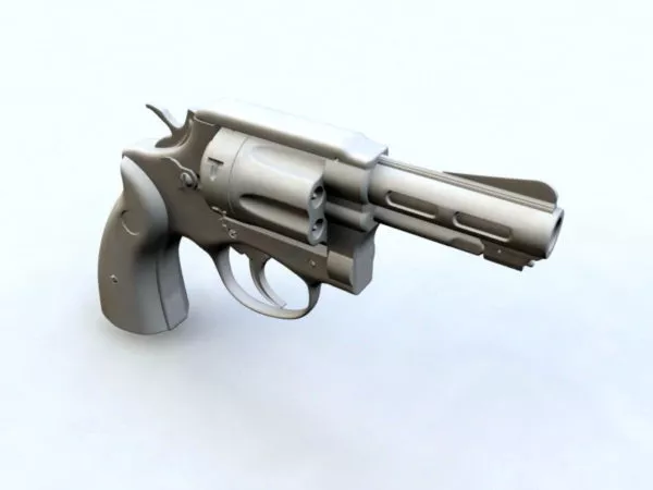 Police Revolver 3d model