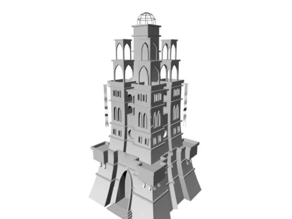 Main Building Of Castle 3d model Main Building Of Castle 3d model