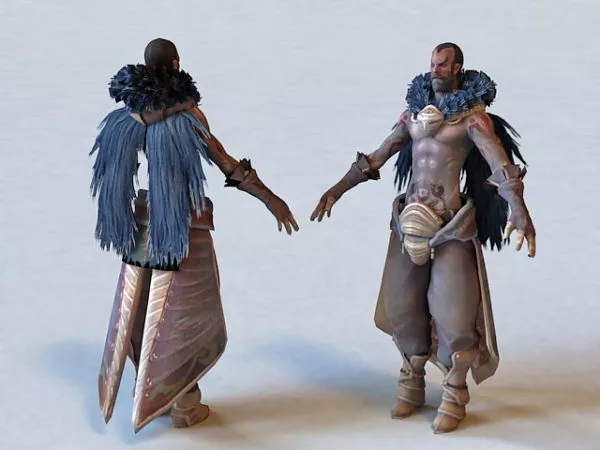 Spartan Man Warrior Character 3d model