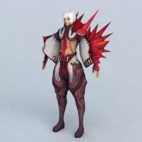 Male Dragon Warrior 3d model