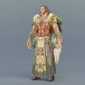 Male Druid 3d model