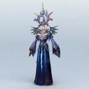 Male Necromancer Character 3d model