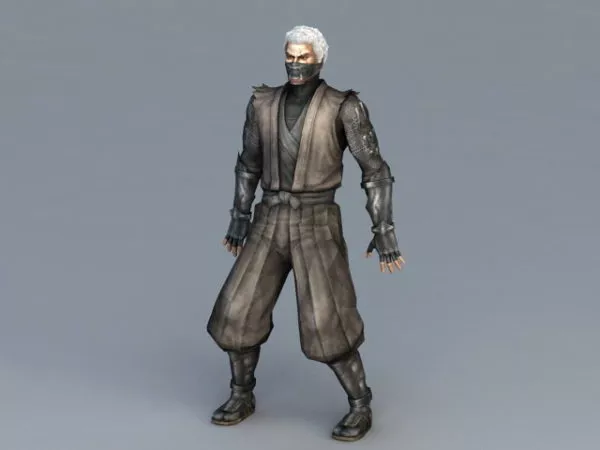 Male Ninja Assassin 3d model Male Ninja Assassin 3d model