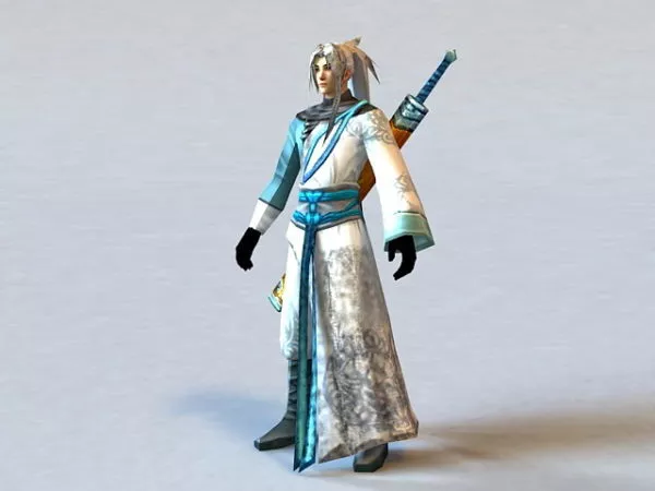 Male Swordsman Concept 3d model Male Swordsman Concept 3d model