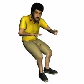 Character Male Driver 3d model