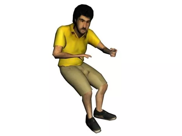 Character Male Driver 3d model Character Male Driver 3d model