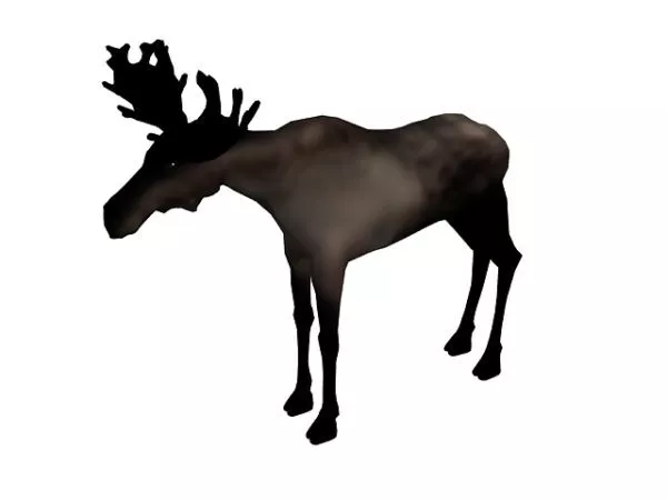 Horn Deer Animal Character 3d model