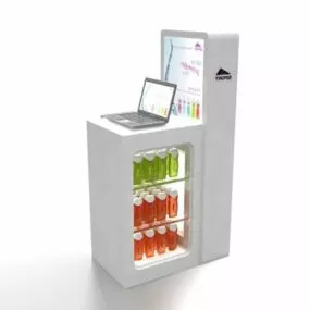 Mall Kiosk Display Cases 3d model