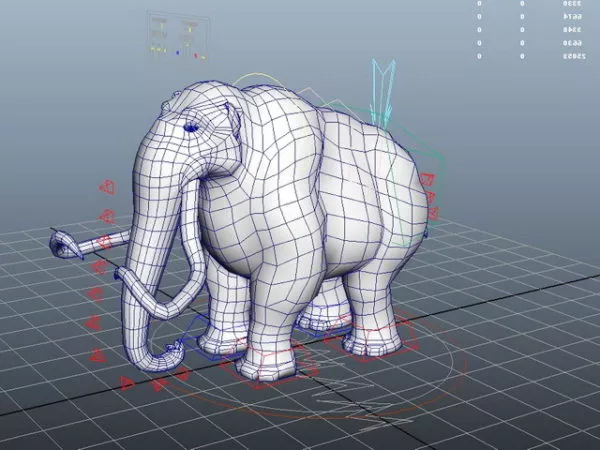 Elephant In Jungle 3d model