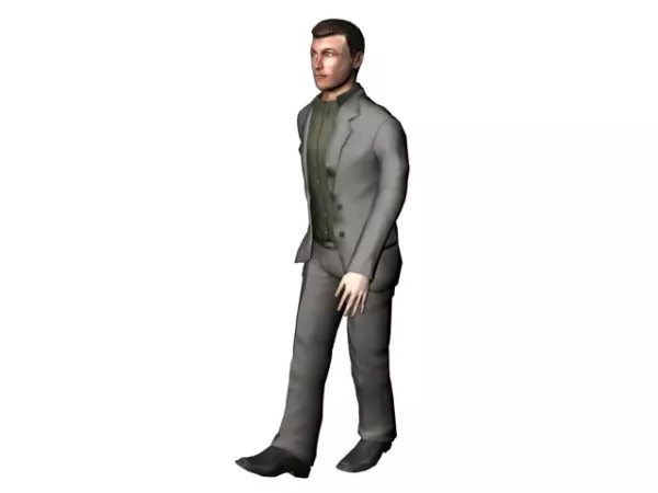 Character Man In Business Suit Walking 3d model Character Man In Business Suit Walking 3d model