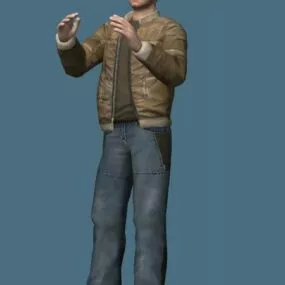 Man In Casual Clothes Character 3d model