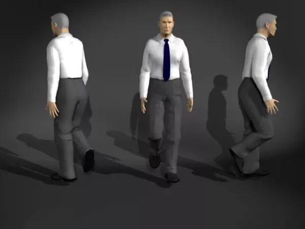 Man In Shirt And Pants Character 3d model Man In Shirt And Pants Character 3d model