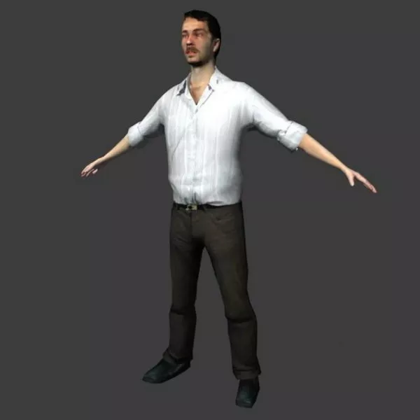 Man In Shirts And Pants Character 3d model Man In Shirts And Pants Character 3d model