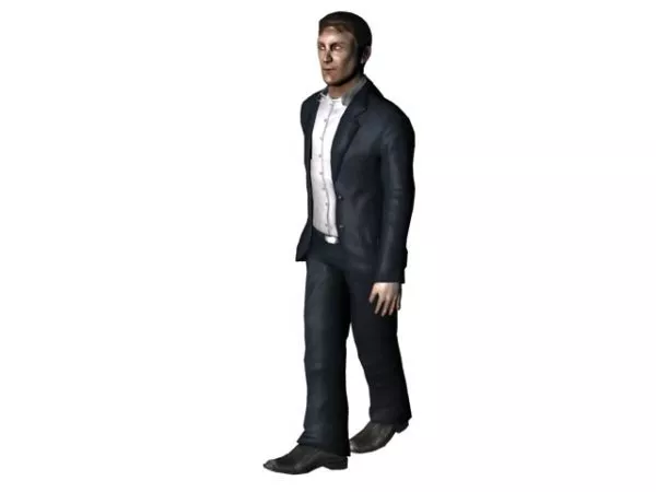 Man In Suit Walking Character 3d model Man In Suit Walking Character 3d model