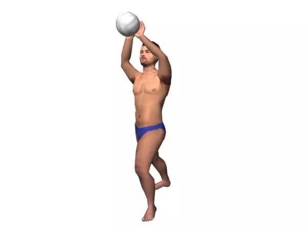 Simple Volleyball Ball 3d model