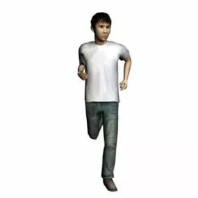 Character Man Running 3d model