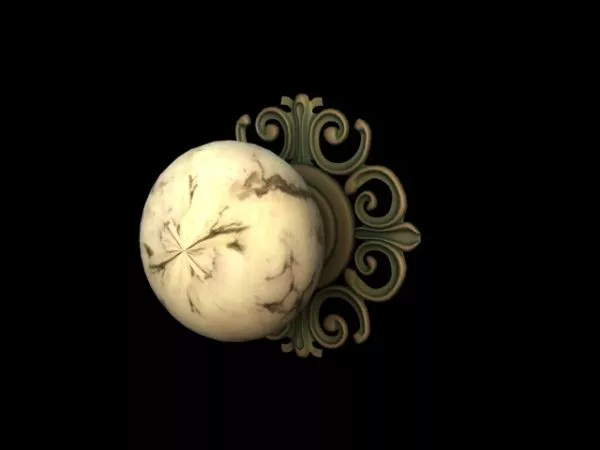 Marble Mortice Door Knob 3d model Marble Mortice Door Knob 3d model
