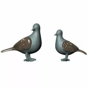 Marble Dove Sculpture Animal 3d model