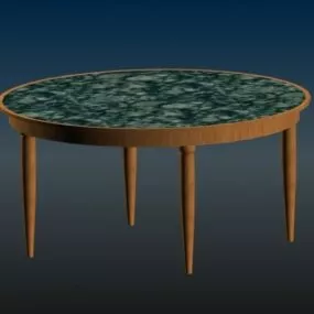 Marble Top Dining Table 3d model