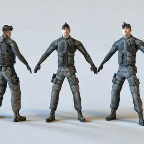 Marine Commando 3d model