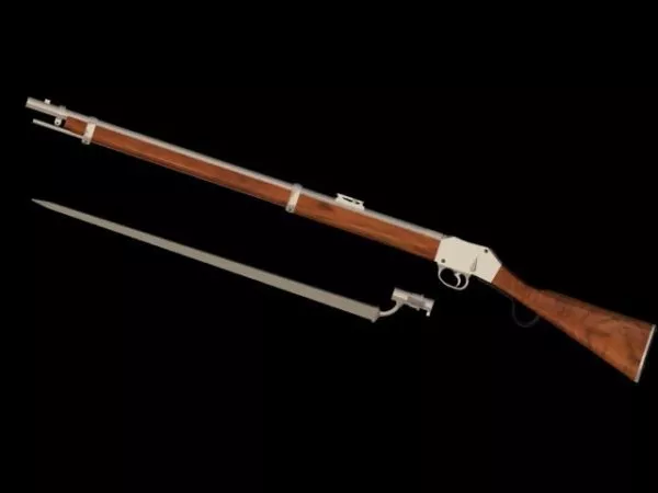 Air Rifle With Scope 3d model