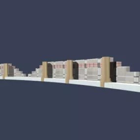 Masonry Fence Post 3d model