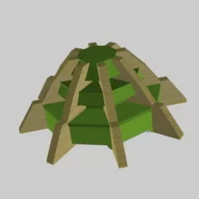Mayan Sacrificial Altar 3d model
