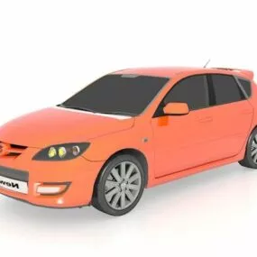 Sedan Car Mazda Speed 3d model