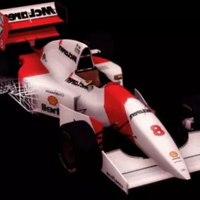 Mclaren Mp4/8 Racing Car 3d model