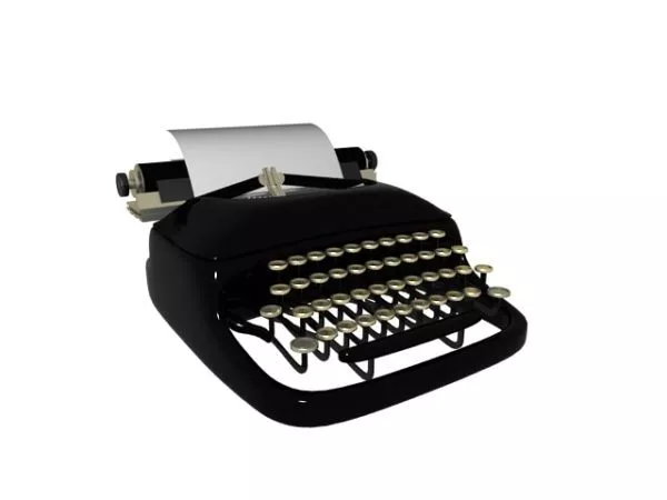 Mechanical Desktop Typewriter 3d model Mechanical Desktop Typewriter 3d model