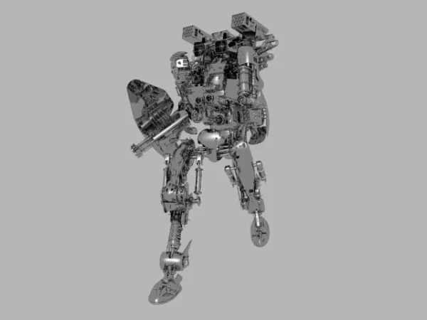 Mechanized Super Robot Character 3d model Mechanized Super Robot Character 3d model