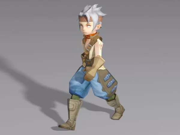 Medieval Anime Boy Walking Rigged 3d model Medieval Anime Boy Walking Rigged 3d model