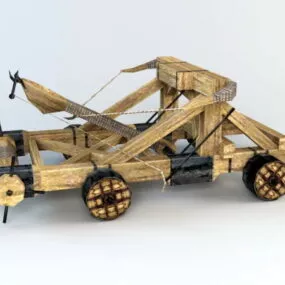 Medieval Catapult 3d model