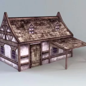 Medieval Folk House 3d model