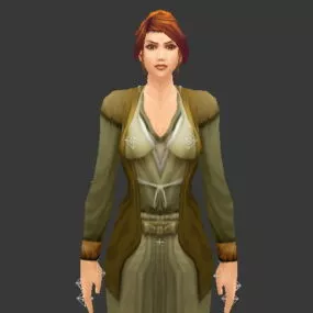 Medieval Noblewoman 3d model