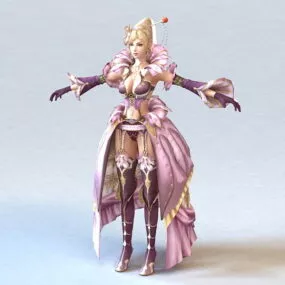 Medieval Queen 3d model