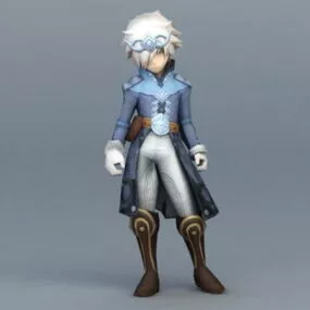 Medieval Warrior Boy Rigged 3d model
