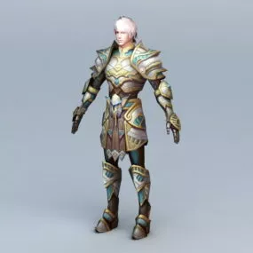 Medieval Warrior Man 3d model