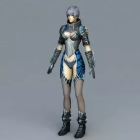 Medieval Warrior Princess 3d model
