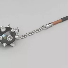 Medieval Flail Meteor Hammer 3d model