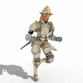 Medieval Knight Warrior 3d model