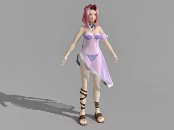 Medieval Princess 3d model Medieval Princess 3d model
