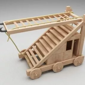 Medieval Siege Ladder 3d model