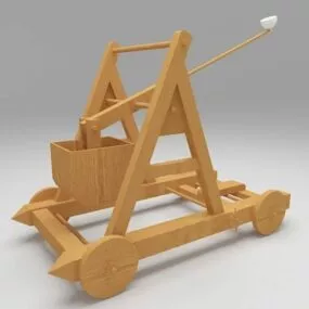 Medieval Trebuchet 3d model