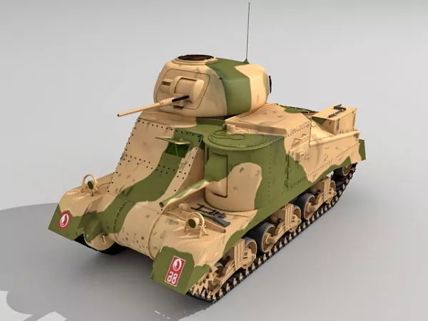 Medium Tank M3 3d model Medium Tank M3 3d model