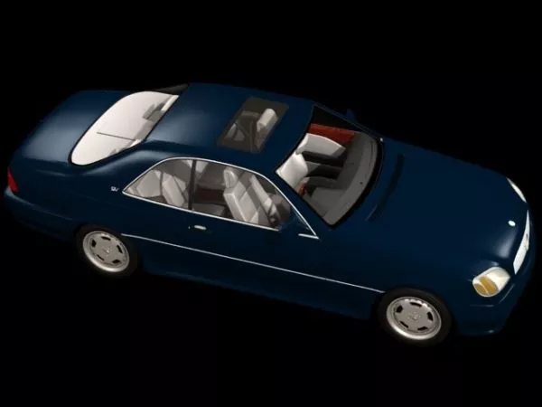 Mercedes-benz S600 Luxury Car 3d model Mercedes-benz S600 Luxury Car 3d model