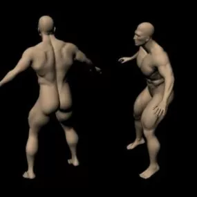 Mesomorph Man Character 3d model