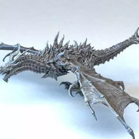 Metal Dragon Rigged 3d model