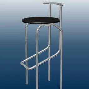 Metal Bar Stool 3d model